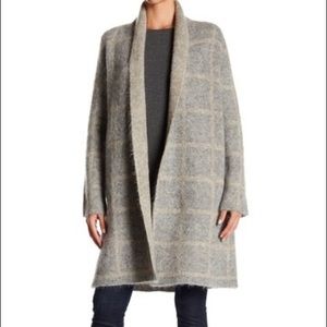 Eileen Fisher shawl collar open coat